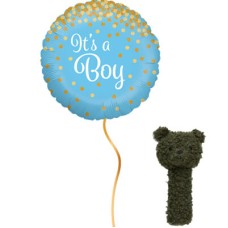 Balloon birth boy with a gift of your choice